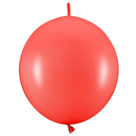Länkande Ballonger Intensiv Röd Pastell 20-pack