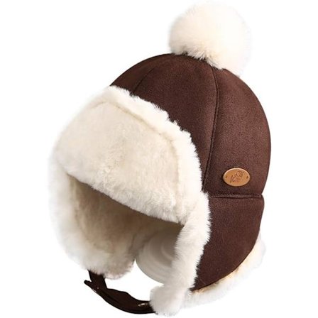 Vinter Trapper Lue for Gutter Jenter Vanntett Varm Baby Småbarn, ZQKLA