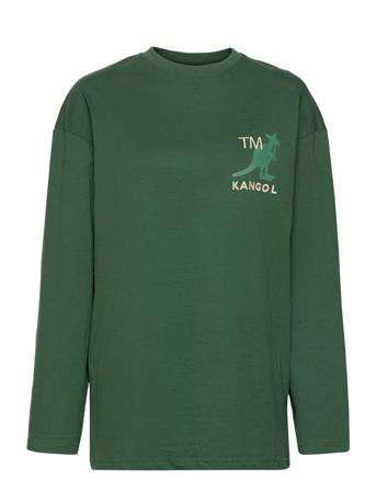 Kg Harlem M04 Long-Sleeve Tee T-shirts & Tops Long-sleeved Vihreä Kangol