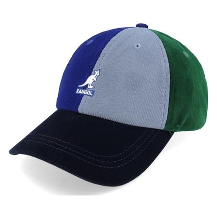Kangol - Contrast Pops Baseball Dark Blue Multi Dad Cap Unconstructed Multi Cap - @ Hatstore
