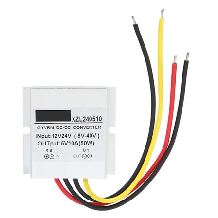 DC til DC Spændingskonverter 12V 24V til 5V 10A 50W Vandtæt Regulator