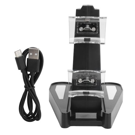 Kaksoisportin peliohjaimen latausteline Nopea latausasema teline PS5-peliohjaimelle