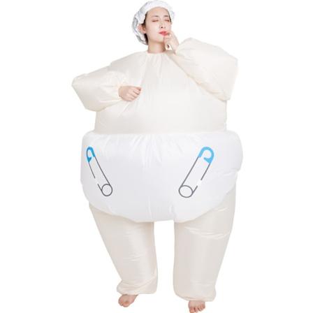 Stor Baby Oppblåsbar Kostyme Kroppsdrakt Morsom Cosplay Kostyme Oppblåsbar Klesdrakt Maskeraddräkt Oppblåsbar Party Leke