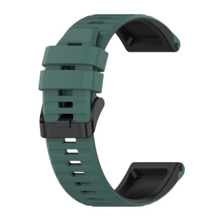 För Garmin Fenix ​​3 Sapphire 26mm Silikon Mixing Color Watch Band