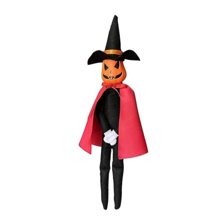 IC Halloween Pumpa Elf Nuken Koriste Riippuva Musta Hattu Punainen Viitta Outo Herrasmies