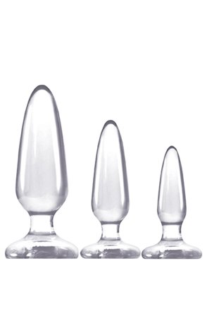 NS Novelties Jelly Rancher Butt Plug Trainer Kit Clear - Woome.pl