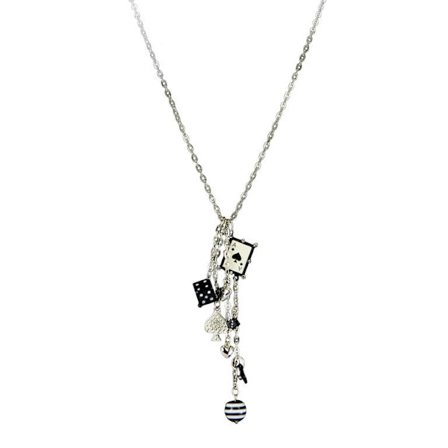 Halsband med kort och tärning