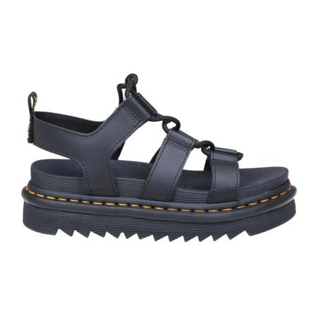 Dr. Martens, nartilla sandals in leather Zwart, Dames, Maat:38 EU