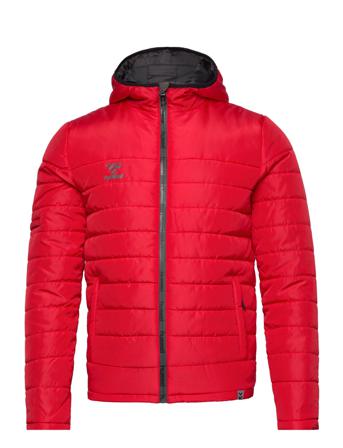 Hmlnorth Quilted Hood Jacket Red Hummel