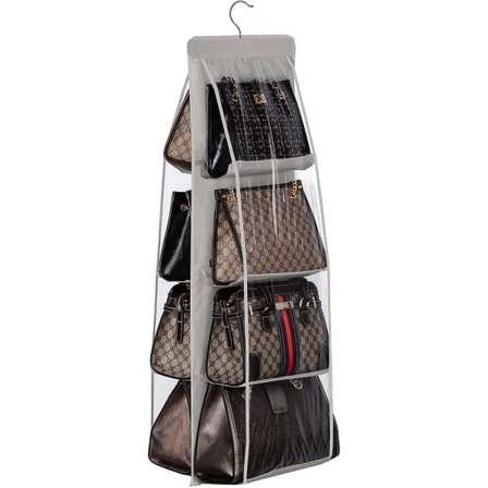 Tygpåse Hanging Organizer med 8 fickor, hopfällbar Hanging Organizer