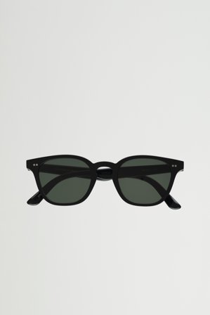 River Black - green solid lens