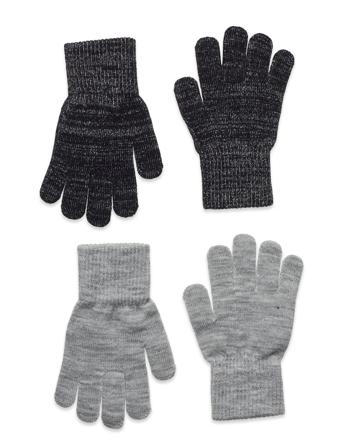 Glitter Gloves - 2-Pack Accessories Gloves & Mittens Gloves Multi/mønstret Melton*Betinget Tilbud
