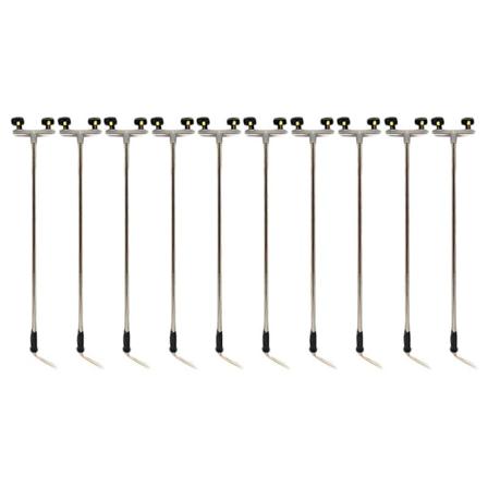 10 stk 2Led gatelys 1: 100 100 Ho skala miniatyr gatelampe for sandbord, modell 2