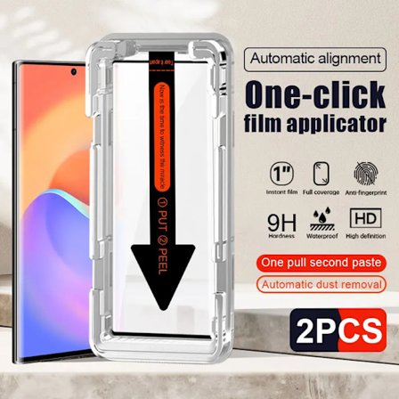 2 st Dammtätt Härdat Glas för Kupé Samsung Glaxy S25 Ultra S24 S23 S22 S21 Plus Skärmskydd Full Täckning Skyddsfilm