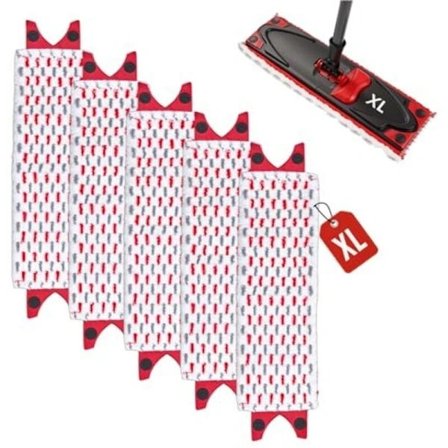 Vileda Ultramax XL Mopp Refill 5-pak Mikrofiber Gulvrensningspuder Kompatible med Vileda