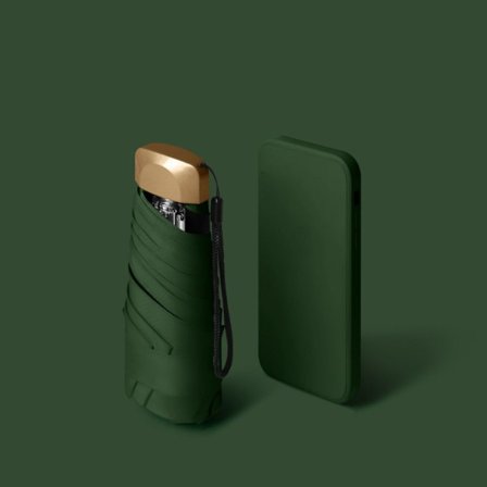 Parasoll Solparasoll MØRKEGRØNN