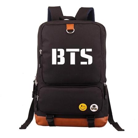 Bts samma ryggsäck stor kapacitet enkelt och bekvämt - svart - Perfet