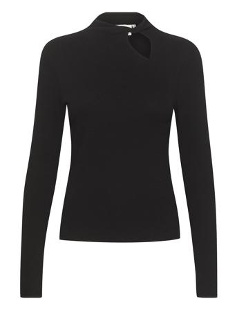 Drewgz Ls Knot Blouse Gestuz Black
