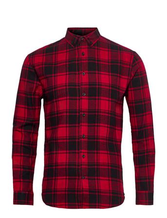 Check Shirt Skjorta Casual Röd Denim Project