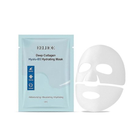 Återfuktande Kollagen B5 Ansiktsmask med Grönt Te & Lakrits - Reparerar, Stramar Upp & Föryngrar Huden