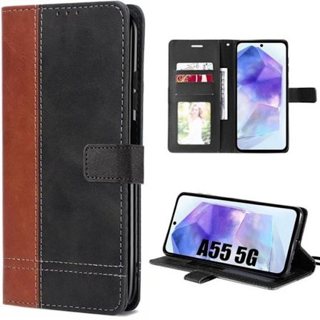 Skyddshölje - Booling - för Samsung Galaxy A55 5G - Stötabsorberande - PU-läder - Flerfärgad