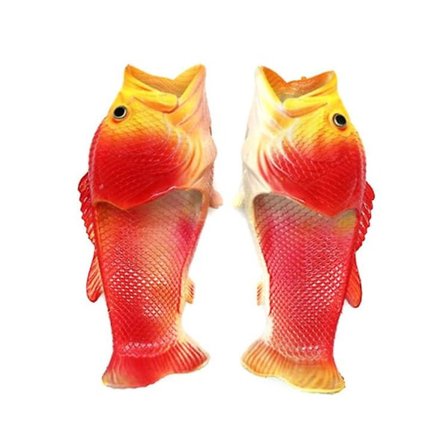 Trendikkäät tohvelit, rennot hauskat kalatohvelit, kalanmuotoiset tohvelit punainen 26