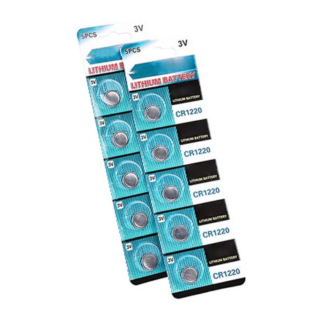 CR1220 Lavt Strømforbrug Energi Knap Møntcelle Batterier Til Ure Elektroniske Lommeregnere