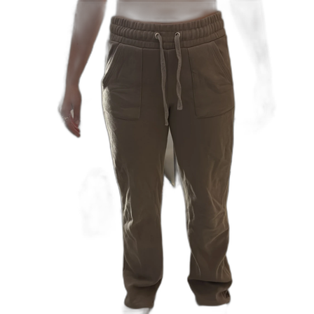 Beige mjukisbyxor från 157, stl S