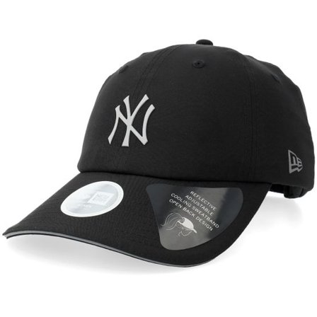 New Era - MLB Svart unconstructed Keps - New York Yankees Womens MLB Open Back Ponytail Cap Black Dad Cap @ Hatstore