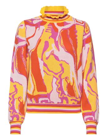 Alda Top Pullover Multi/mønstret Helmstedt*Betinget Tilbud