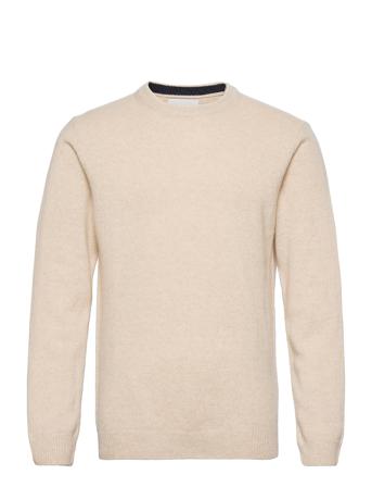 Karl Crew Neck Bounty Knit Strikket Trøje Med Rund Hals Lyserød Casual Friday