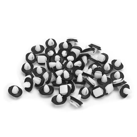 50x Exteriör Sidolister Gummi Stötlist Nedre Dörrklämmor F