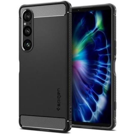 Sony Xperia 1 VI Spigen Rugged Armor TPU Skal - Svart Svart