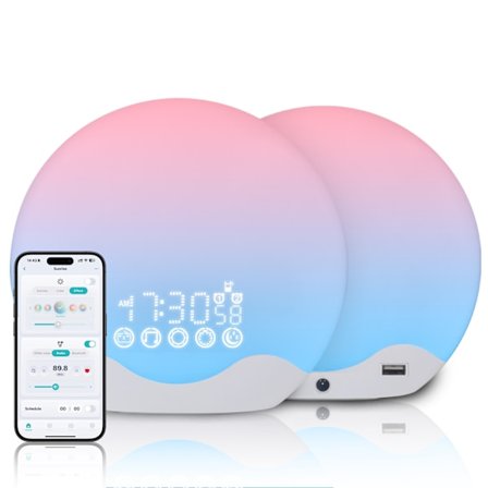 Valohälytyskello, Värikäs herätyskello, Koko näytön herätysvalo, Univalo