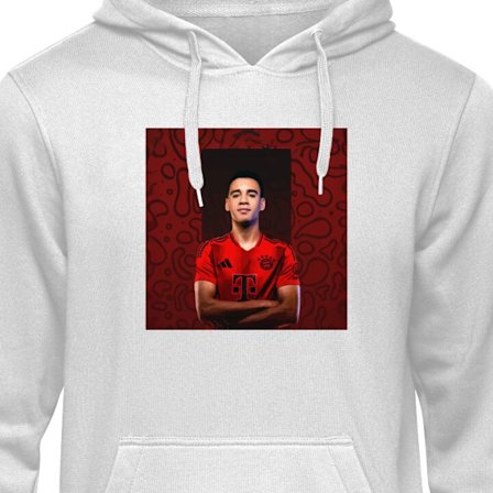Børne hoodie Jamal Musiala Bayern München Tyskland fodboldspiller Bundesliga-stjerne offensiv dribling styrke ung superstjerne højt niveau og stor