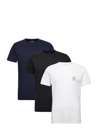Jjjaxon Tee Ss Crew Neck 3Pk Mp Noos T-shirt Hvid Jack & J S