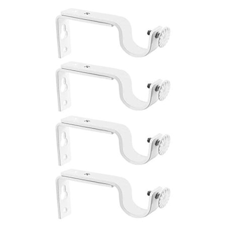 4 kpl Verhotangon kannatin Helppo asennus Verhotangon pidikkeet Raskaaseen käyttöön Ikkunaverhoteline kotiin