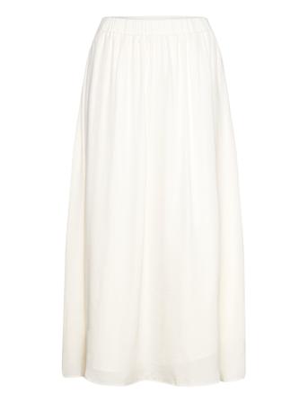 Wide Maxi Skirt Pitkä Hame Cream Gina Tricot