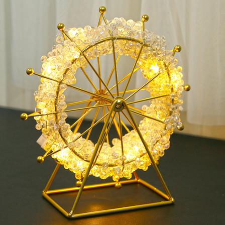 DIY drømmepariserhjul natlys til børn, 3D illusionslampe børneværelse LED-lys