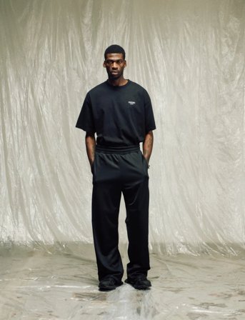Isnurh Isnurh Basement Wide Trackpants - Black - M