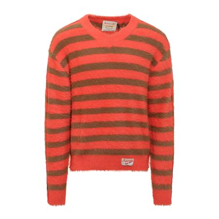 Andersson Bell, V-neck Knitwear Oranje, Heren, Maat:XS