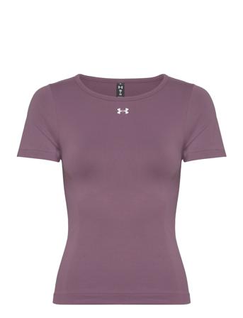 Ua Train Seamless Ss T-shirts & Tops Short-sleeved Lilla Under Armour*Betinget Tilbud