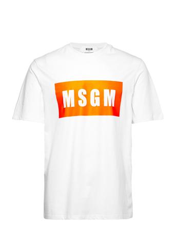 T-Shirt T-shirts Short-sleeved Hvit MSGM