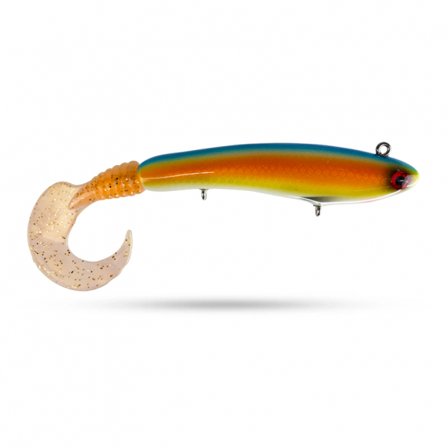 JW Lures HillBillyBurbot 17cm, 90g Sink - Rainbow