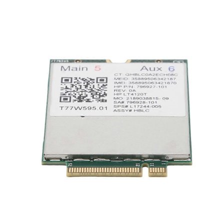 Lt4120 X5 LTE T77W595 796928-001 4G WWAN M.2 150Mbps LTE Modeemi HP Elite X2 840 850 G3 640 650 64 -malleille