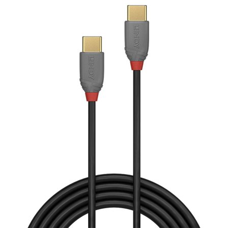 Lindy Anthra Line - USB type C-kabel - 24 pin USB-C til 24 pin USB-C - 50 cm