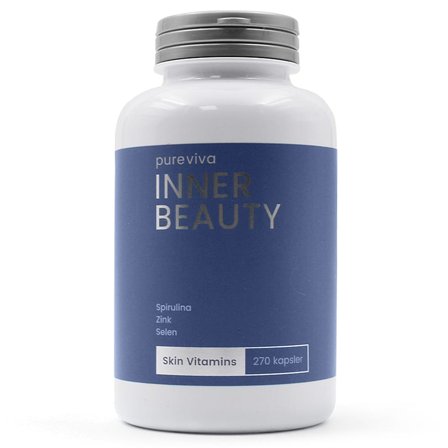 Pureviva Inner Beauty Skin Vitamins 270 kaps., Helse & Madvarer, Hud, Hår & Negle, Kosttilskud Til Huden