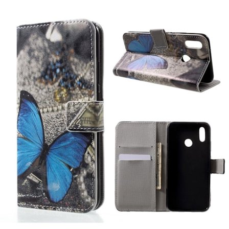 Huawei P20 Lite erikoinen suojakotelo - Sininen perhonen