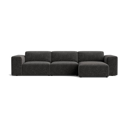 Soma chaiselong sofa, højrevendt - Genesis Antracit - 343x147x75 - Sofa, chaiselong
