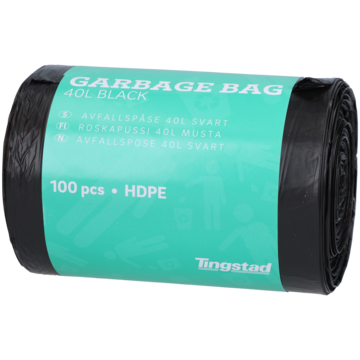 Avfallspåse 40L Svart